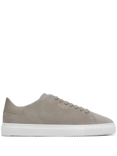 Axel Arigato Clean 90 Beige Sneakers With Side Logo Lettering In Suede Man In Gray