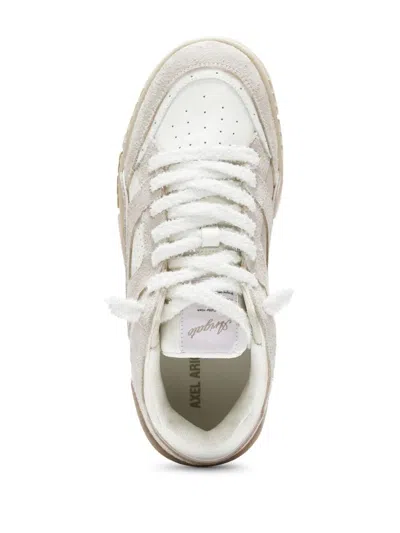 Axel Arigato Suede And Leather Sneakers With Cushioned Sole In Multi