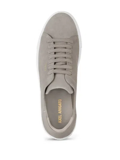 Axel Arigato Clean 90 Beige Sneakers With Side Logo Lettering In Suede Man In Gray