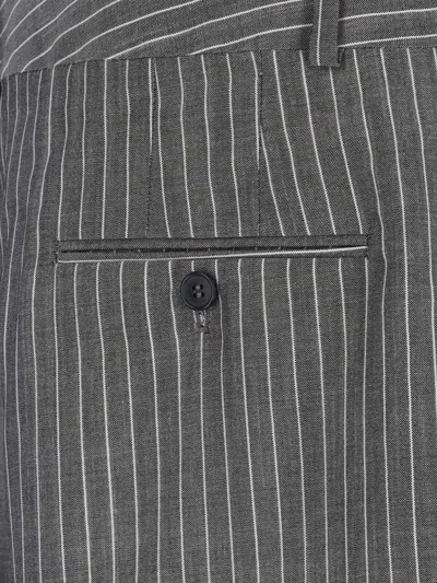 Hed Mayner Wide-leg Trousers In Virgin Wool And Mohair Blend In Gray