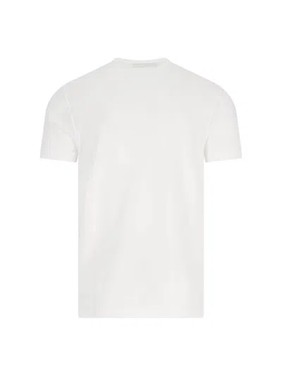 Zanone Classic Round Neck T-shirt In Soft White Cotton In White