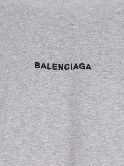 Balenciaga T-shirt Oversize In Gray