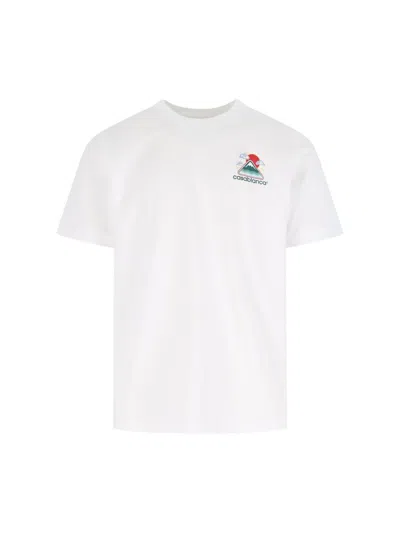 Casablanca Mountains Waves Print T-shirt