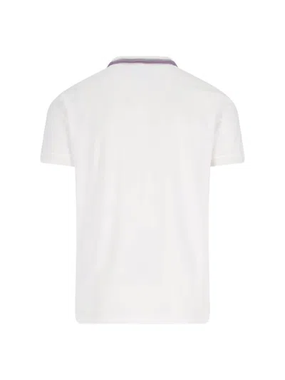 Vivienne Westwood Ribbed Collar Short Sleeves T-shirt In White