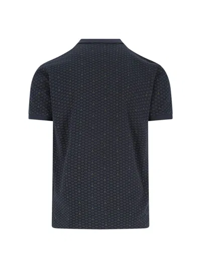Vivienne Westwood Polo In Piquet Stampato   Uomo In Black