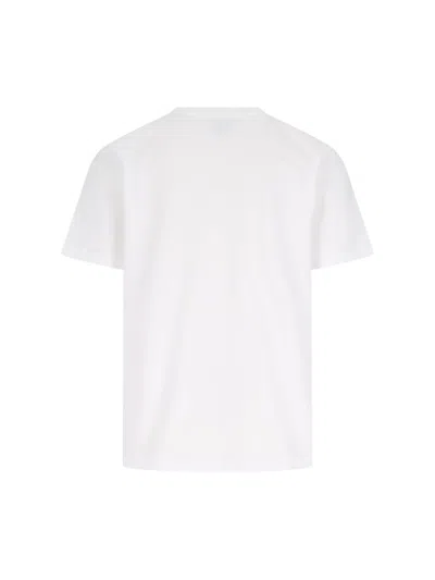 Casablanca Cotton Crew Neck T-shirt With Graphic Print In White