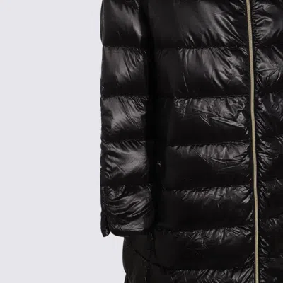 Herno Iconico Woman Puffer Midnight Blue Size 4 Polyamide In Black