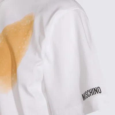 Moschino Organic Cotton Jersey T-shirt Archive In White