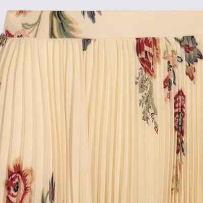 Etro Pleated Floral-print Skirt