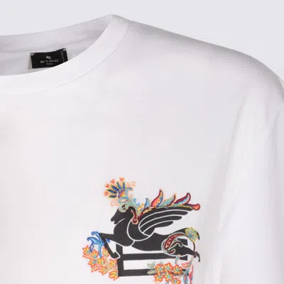 Etro T-shirt E Polo Bianco In White