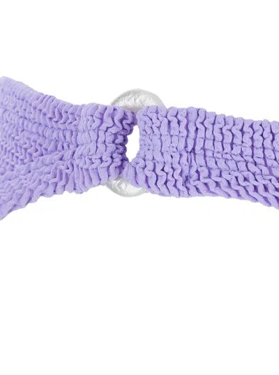Hunza G Misty Bikini Pearly Hoop In Purple