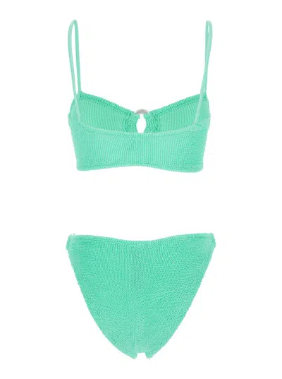Hunza G Misty Bikini Pearly Hoop In Green