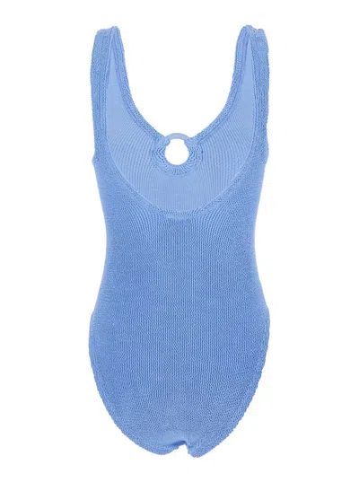 Hunza G Celine Swim Covered Hoop In Blue