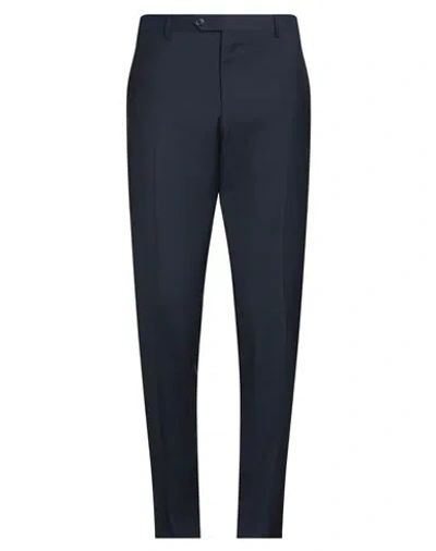 Lardini Man Pants Midnight Blue Size 38 Wool In Blue