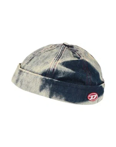 Diesel Man Hat Blue Size 7 ⅛ Cotton In Multi