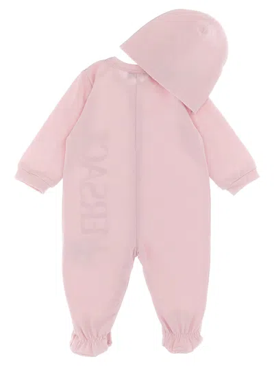 Versace Cotton Baby Set In Pink
