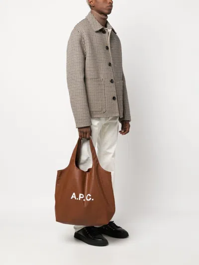 Apc A.p.c. Ninon Tote Bag - Synthetic - Brown