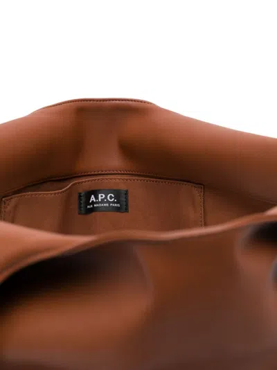 Apc A.p.c. Ninon Tote Bag - Synthetic - Brown