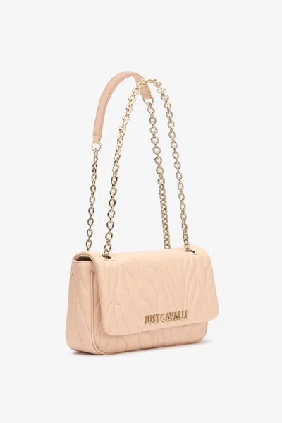 Roberto Cavalli Top-stitched Clutch Bag With Shoulder Strap