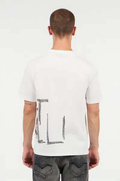 Roberto Cavalli T-shirt With Logo On The Side In White