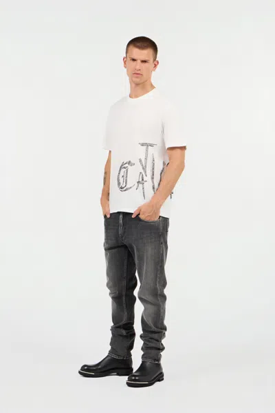 Roberto Cavalli T-shirt With Logo On The Side In White
