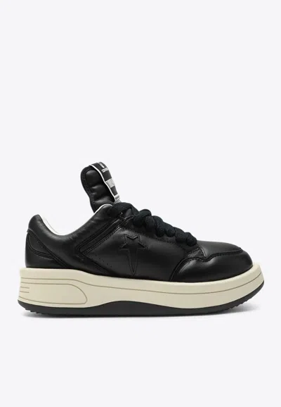 Converse X Drkshdw Turbowpn Leather Low-top Sneakers In Black
