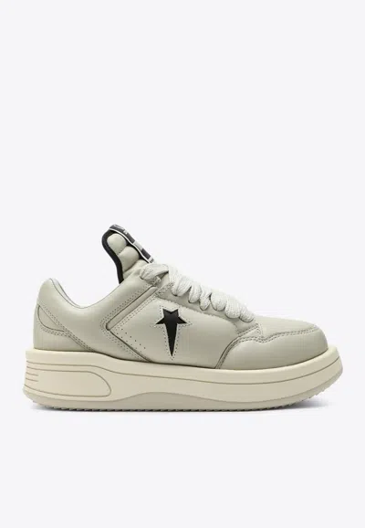 Converse X Drkshdw Turbowpn Leather Low-top Sneakers In Gray