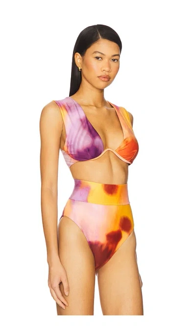 Andrea Iyamah Kuwa Bikini Top In Multi