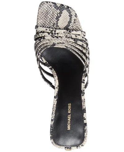 Michael Kors Michael  Women's Haisley Kitten Heel Sandals In Black