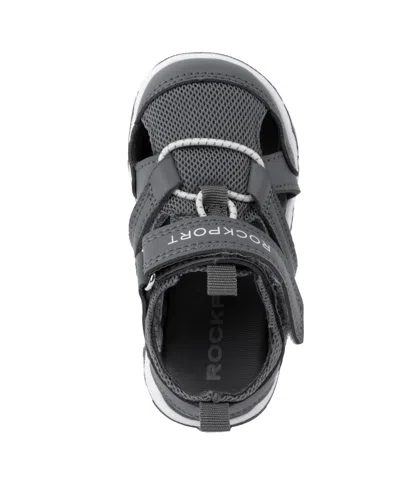 Rockport Little And Big Boys Rowan Closed Toe Sandals In Gray