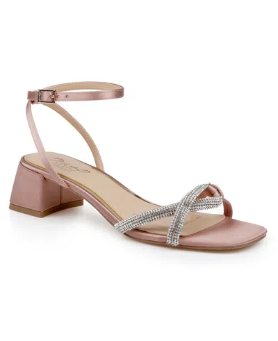 Jewel Badgley Mischka Fern Ankle Strap Sandal In Gold