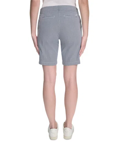 Nautica Jeans Women's Striped Riviera Mid-rise Shorts