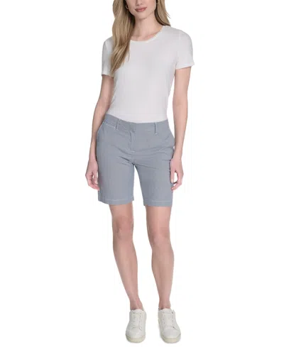 Nautica Jeans Women's Striped Riviera Mid-rise Shorts