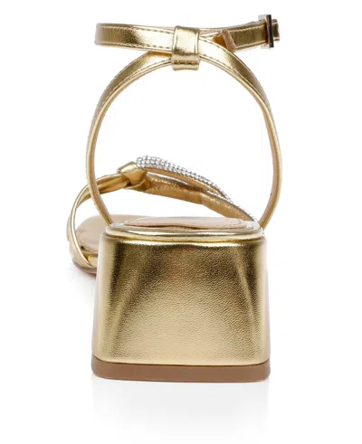 Jewel Badgley Mischka Fern Ankle Strap Sandal In Gold