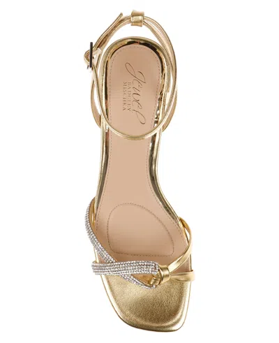 Jewel Badgley Mischka Fern Ankle Strap Sandal In Gold