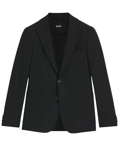 Hugo Boss Boss By  Men's Machine-washable Stretch Slim-fit Blazer In Black