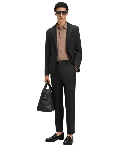 Hugo Boss Boss By  Men's Machine-washable Stretch Slim-fit Blazer In Black