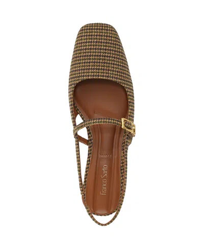 Franco Sarto Women's Destin Square Toe Mary Jane Slingback Flats In Multi