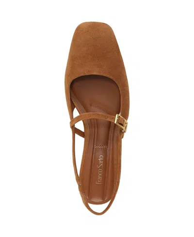 Franco Sarto Women's Destin Square Toe Mary Jane Slingback Flats