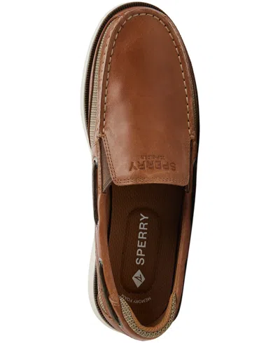 Sperry Men's Surveyor Slip On Boat Shoe In Brown