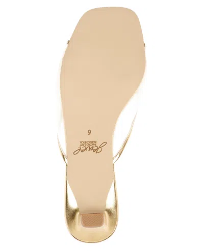 Jewel Badgley Mischka Felisha Kitten Heel Slide Sandal In Gold