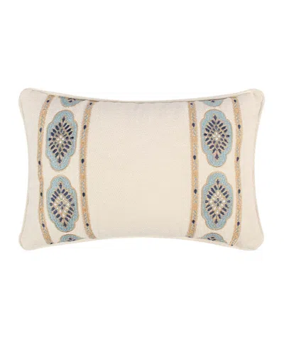 Levtex Kimpton Embroidered Decorative Pillow, 12" X 18" In Multi