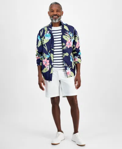 Club Room Men's Hibiscus Floral Lightweight Jacket, Exclusively At Macy's In Multi
