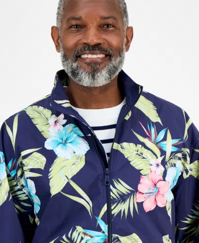 Club Room Men's Hibiscus Floral Lightweight Jacket, Exclusively At Macy's In Multi