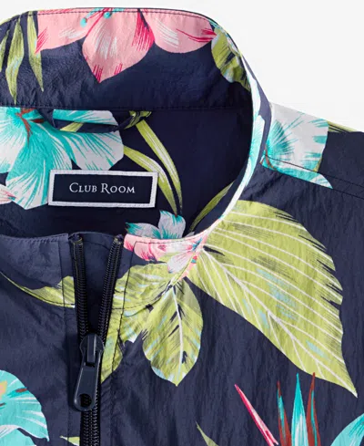 Club Room Men's Hibiscus Floral Lightweight Jacket, Exclusively At Macy's In Multi