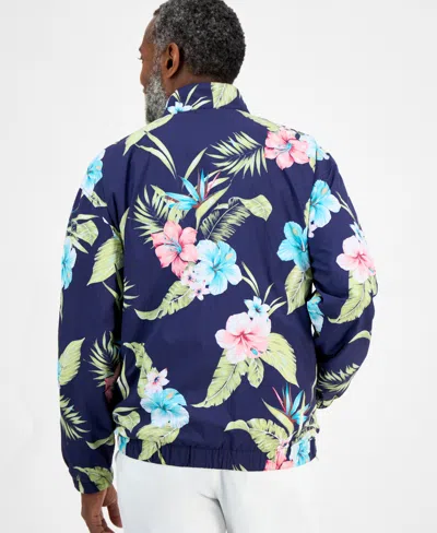 Club Room Men's Hibiscus Floral Lightweight Jacket, Exclusively At Macy's In Multi