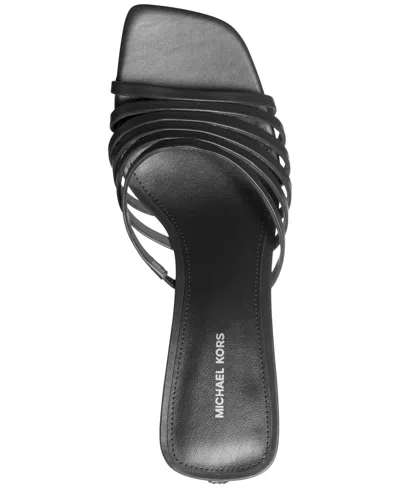 Michael Kors Women's Haisley Kitten Heel Sandals In Black