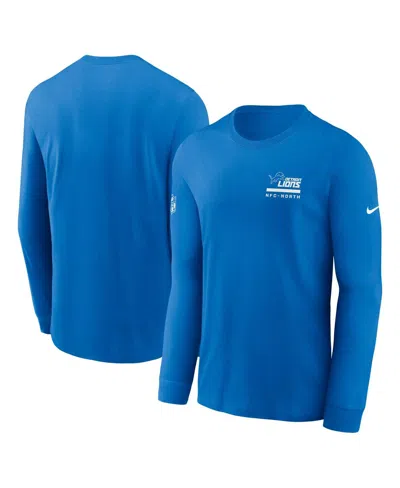 Nike Men's  Powder Blue Los Angeles Chargers Sideline Performance Long Sleeve T-shirt In Blue
