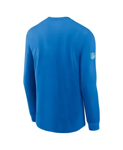 Nike Men's  Powder Blue Los Angeles Chargers Sideline Performance Long Sleeve T-shirt In Blue