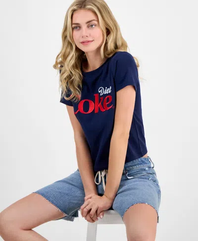 Freeze 24-7 Juniors' Diet Coke Embroidered Baby T-shirt